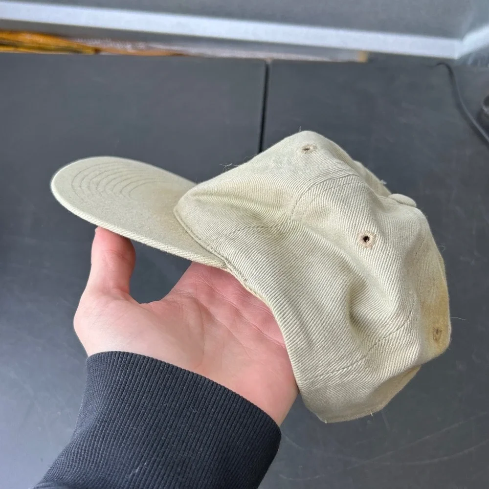 VTG Hewlett Packard Board Tester Embroidered Monster Baseball Cap Khaki One Size